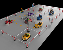 双人碰碰车户外驾校场地设计方案