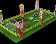足球碰碰车场地设计方案