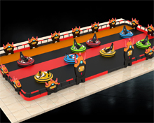 太空飞船碰碰车场地设计方案