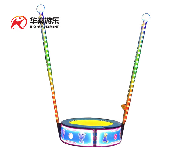 单人简易手摇蹦床       