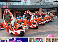 华秦游乐的游乐车适合在广场摆放吗，有什么值得推荐吗